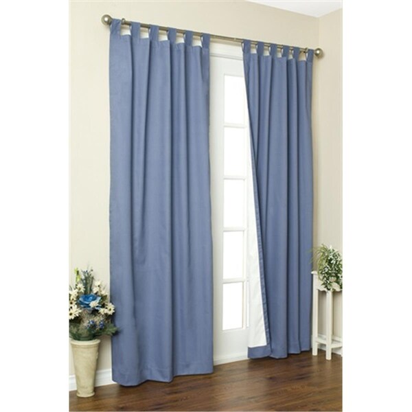 Escenografia Thermalogic Insulated Solid Color Tab Top Curtain Pairs - Blue - 160 x 84 in. ES2841750 - main